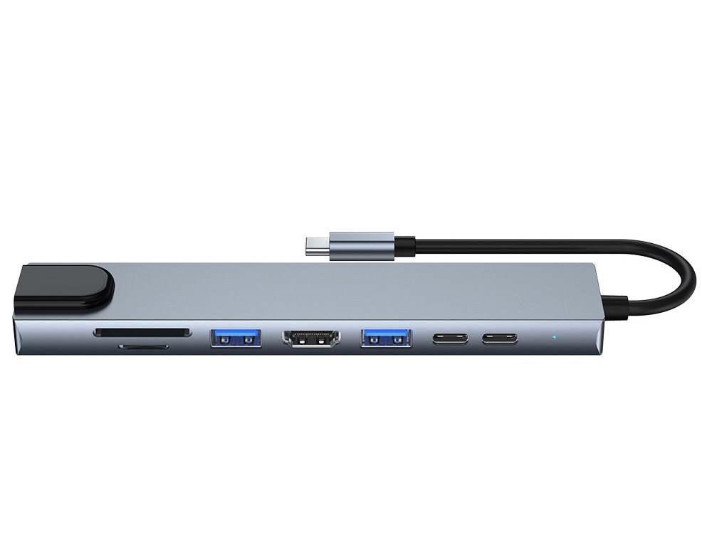 typec拓展坞适用于华为苹果macbook笔记本 八合一扩展坞