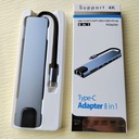 typec拓展坞适用于华为苹果macbook笔记本 八合一扩展坞