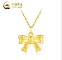 蝴蝶结999足金吊坠0.45g