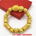 金貔貅手链六字真言佛珠饰品3114