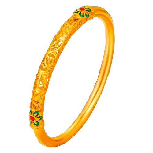 Heredando auspiciosidad y bendición pulsera de esmalte