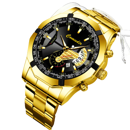 CALENDARIO IMPERMEABLE LUMINOSO NEGRO DIAMANTE CONCHA 135 [CINTURÓN DE ACERO]