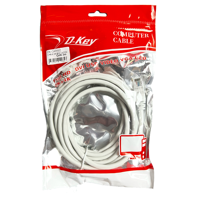 CABLE DE PARCHEO UTP CAT.6 10M DK-CAR605