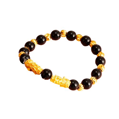 Pulsera 8N Doble Pixiu Negra