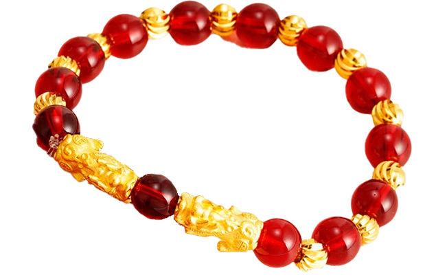 Pulsera 8N Doble Pixiu Roja