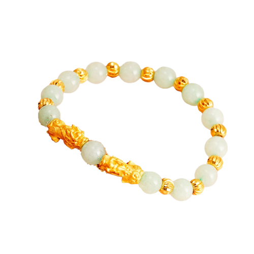 Pulsera Jade Doble Pixiu 8N