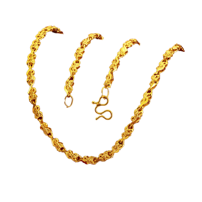 Collar de trébol de cuatro hojas de la suerte