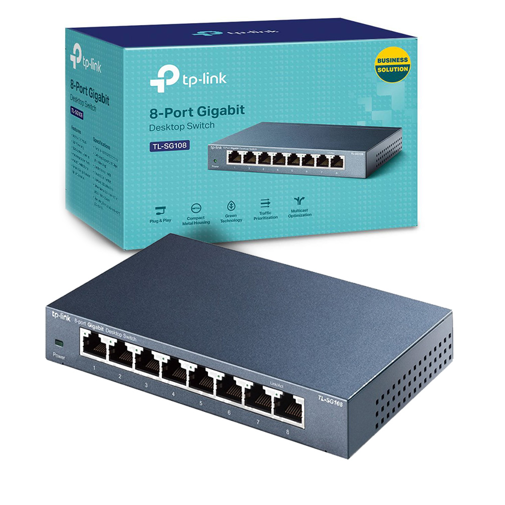 TP-LINK SWITCH GIGABIT 8 PUERTOS TL-SG108