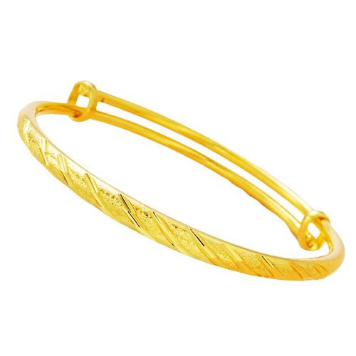 Pulsera lluvia de meteoritos de latón bañado en oro