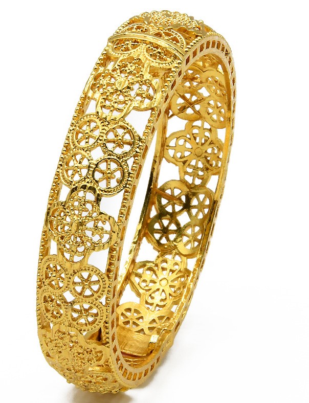 Pulsera bañada en oro B-118