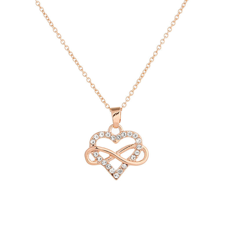 COLLAR DE CORAZON DZ-169 ROSADO