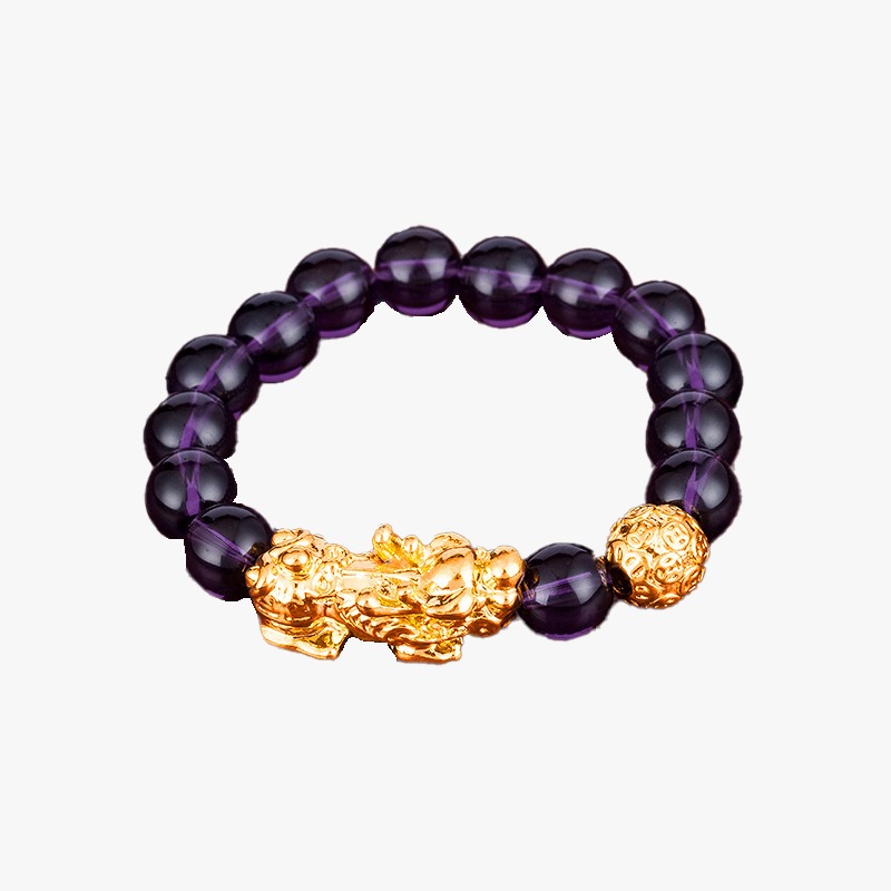 Bravo bañado en oro 10mm violeta 153