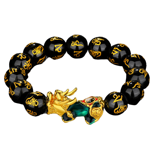 Pulsera Pixiu Tai Chi-Fortuna Prosperida 14mm