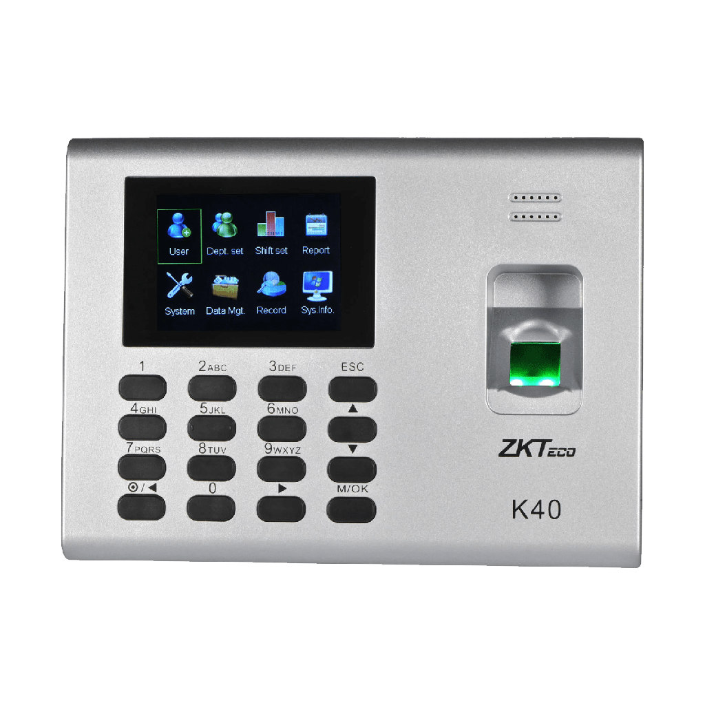 ZKTECO TERMINAL DE TIEMPO Y ASISTENCIA K40