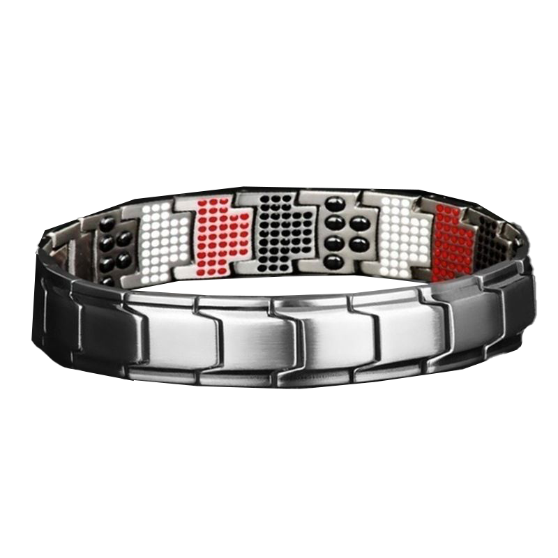 Pulsera magnética multipuntoYJSL-666-666 PLATEADO