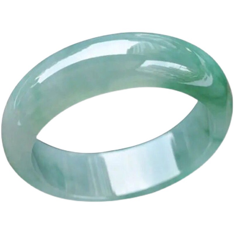 Una pulsera Hielo Aceite de semilla cerosa Cian Jade Jade