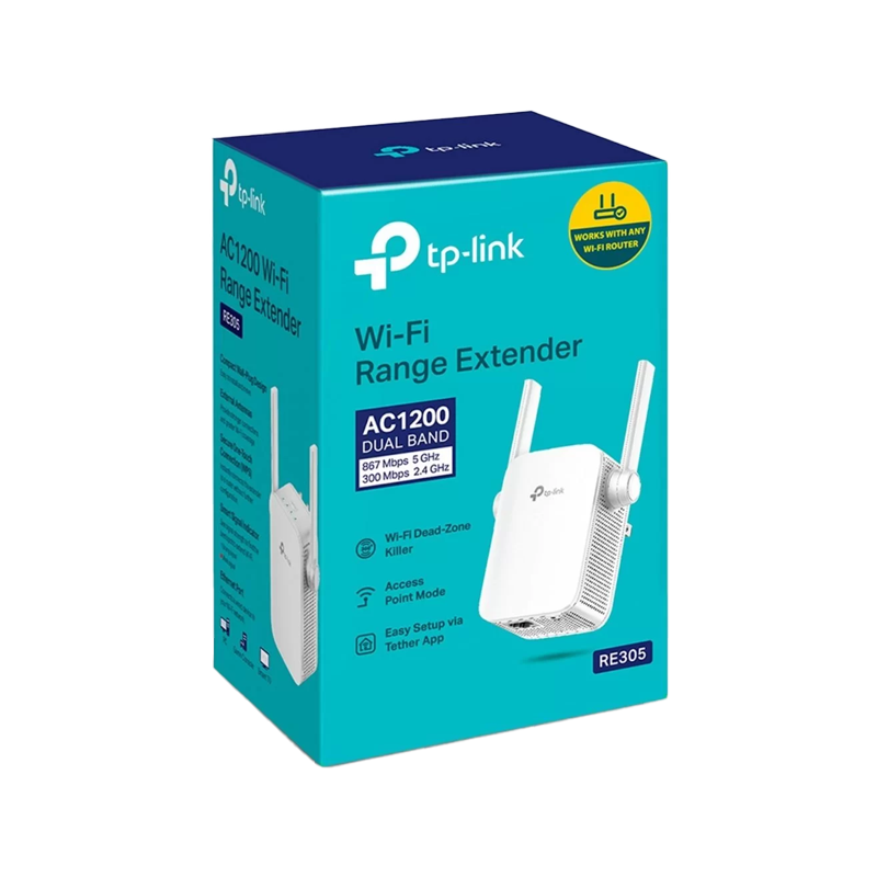 TP-LINK EXTENSOR DE RANGO WIFI AC1200 RE305
