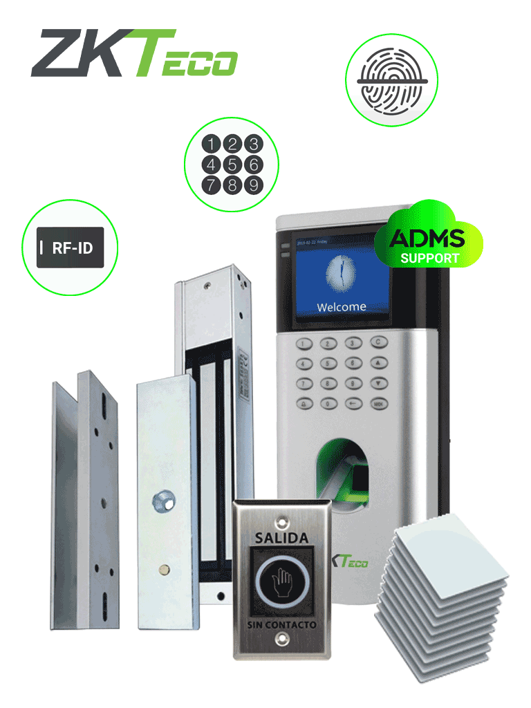 ZKTECO CONTROL DEL ACCESO LF10-KIT