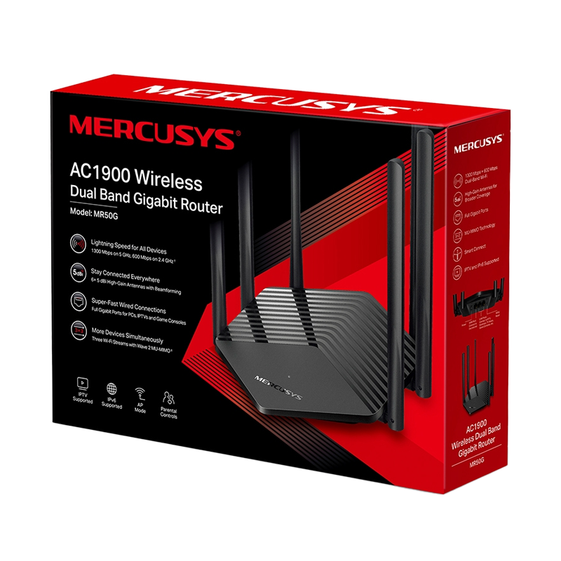 MERCUSYS ROUTER WIFI AC1900 GIGABIT MR50G(EU)