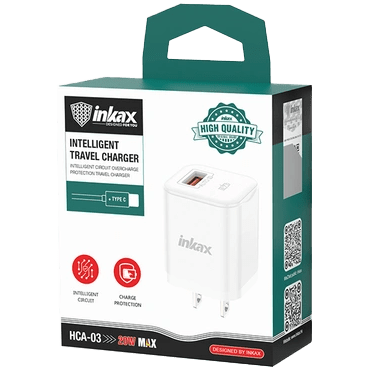INKAX CARGADOR USB 20W CON CABLE HCA-03