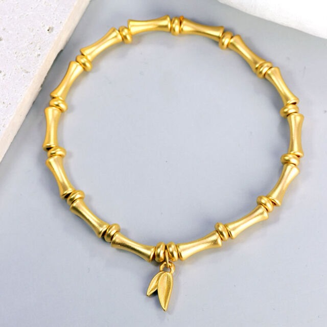 PULSERA DORADO HOJA