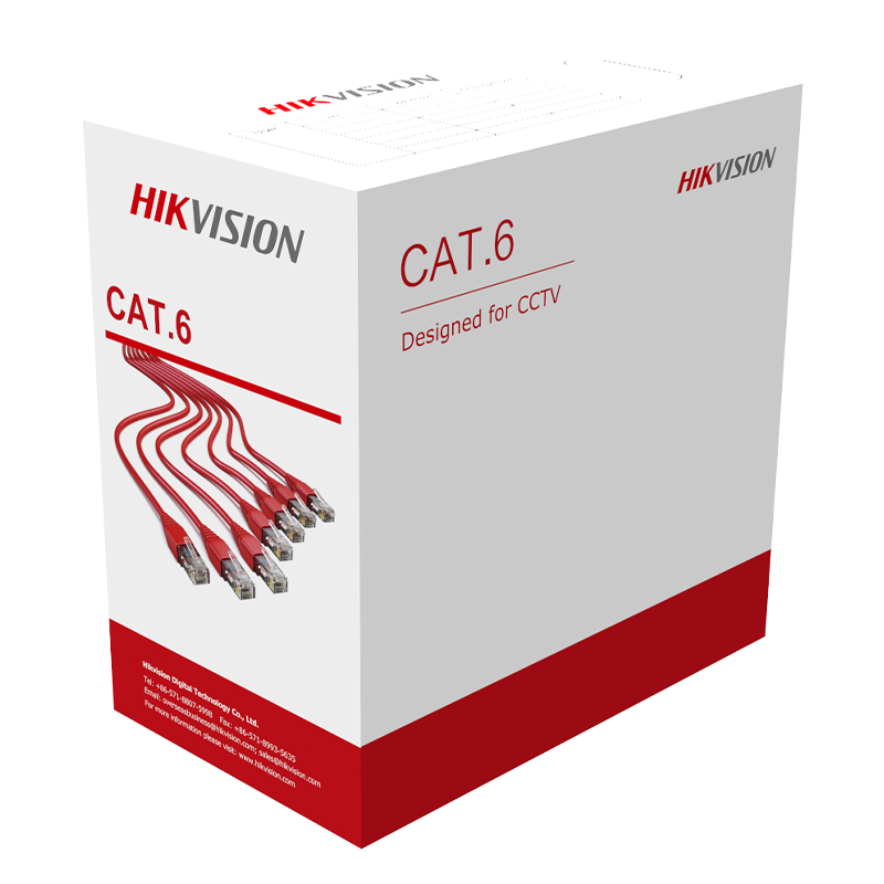 HIKVISION CABLE UTP CAT.6 305M 24AWG GRIS DS-1LN6U-G