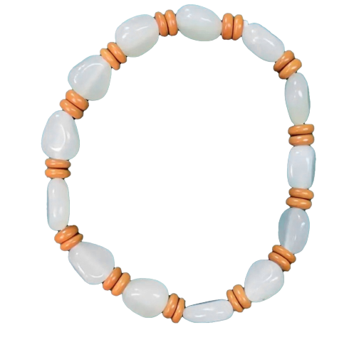 PULSERA JADE BLANCO Cada jade 5-6mm