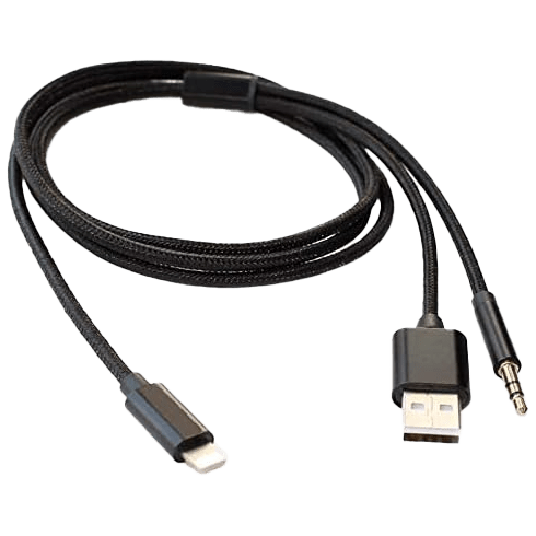 CABLE LIGHTNING A USB Y 3.5MM (REMATE)