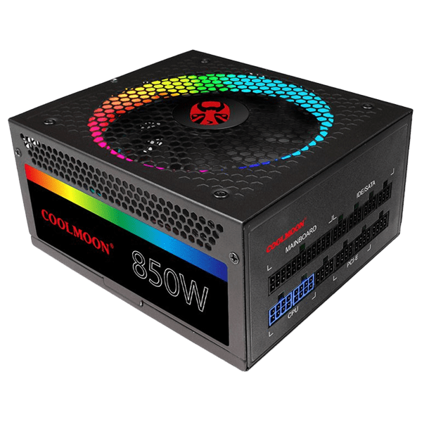 COOLMOON FUENTE DE PODER PARA COMPUTADORA 850W RGBM850 (REMATE)