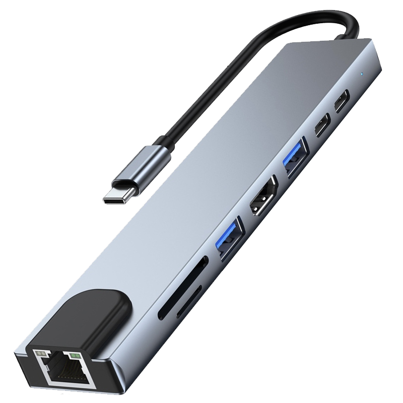 ESTACION DE ACOPLAMIENTO PARA HUAWEI IPHONE MACBOOK 8 EN 1