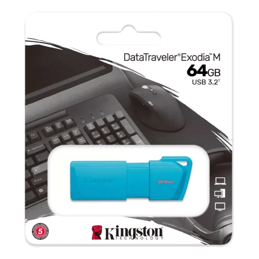 KINGSTON DATATRAVELER EXODIA M 64GB AZUL