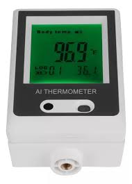 MEDIDOR DE TEMPERATURA, TERMÓMETRO AUTOMÁTICO USB MONTADO EN LA PARED CON VOZ TECNOLOGÍA AVANZADA