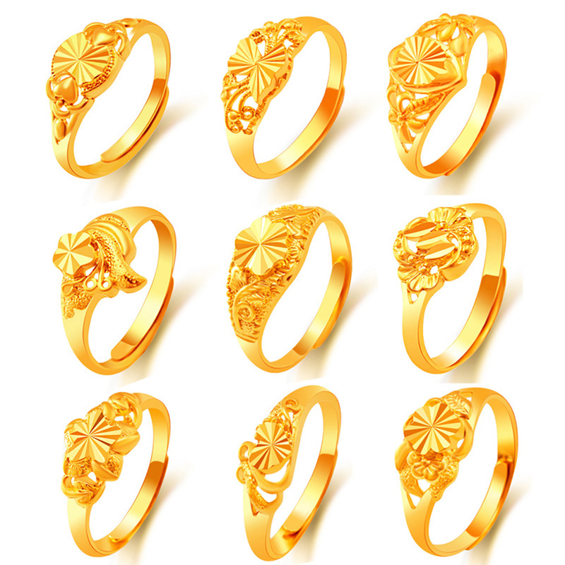 ANILLO DE DAMAS DE  CHAPADO EN ORO(NO DESTIÑE)
