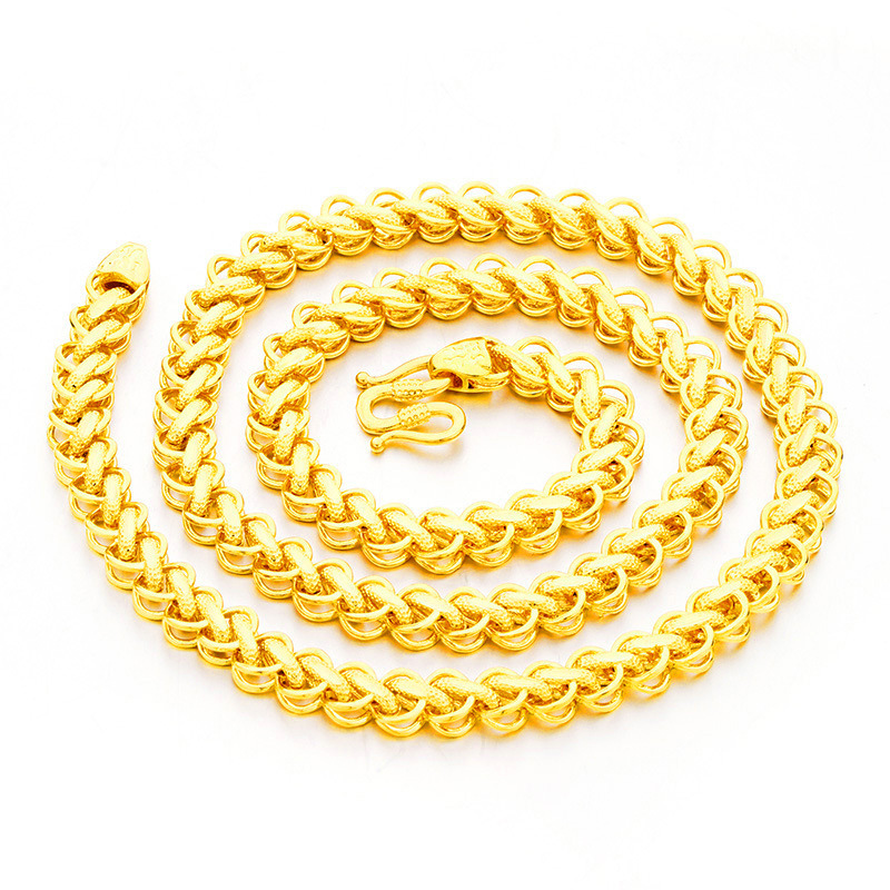 PULSERA DE DISEÑO DE LINEA DE FLORE DE BAÑO DE ORO