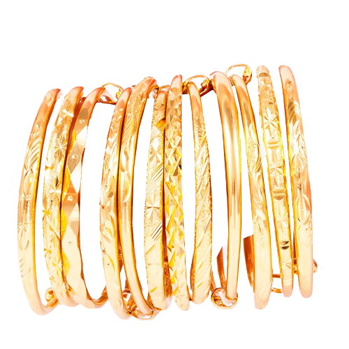 PULSERA PARA DANAS EN BAÑO DE ORO