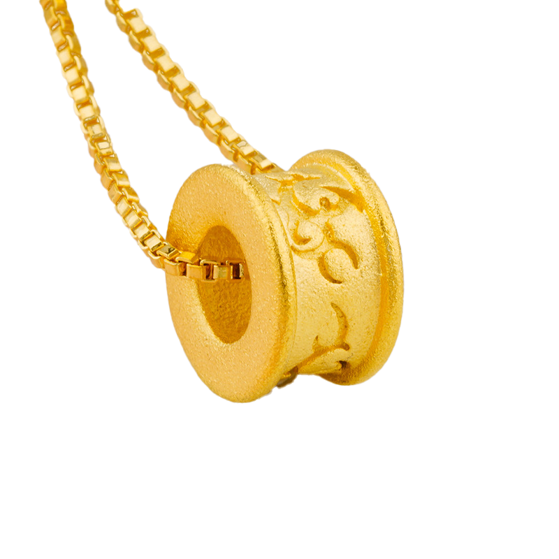 COLLAR DE ROLLO DE BAÑO DE ORO 