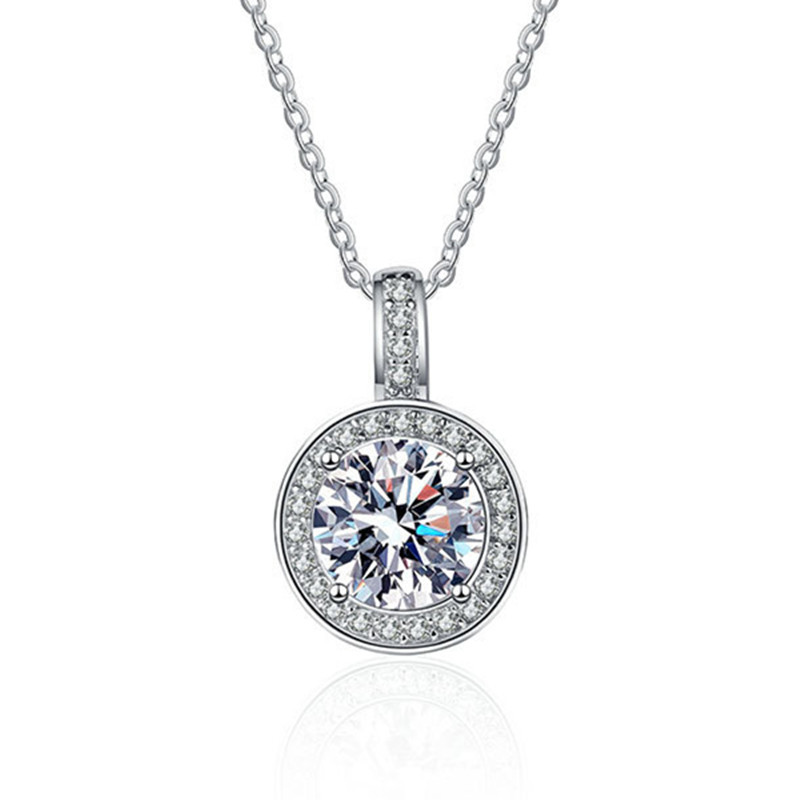 COLLAR DE DIAMENTE CARBON EN 2 KILATES DE DAMAS DZ-171
