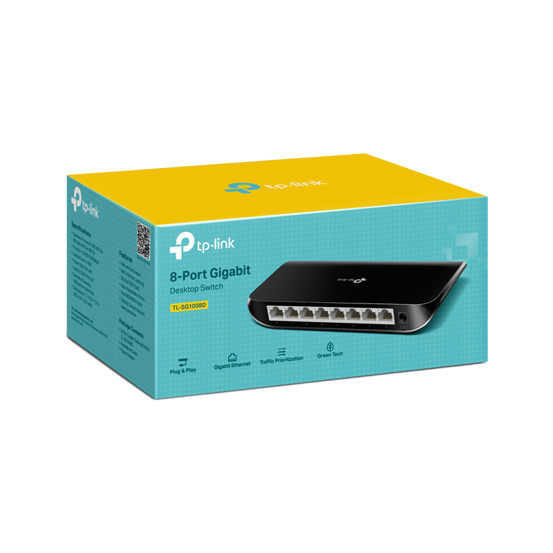 TP-LINK SWITCH GIGABIT 8 PUERTOS TL-SG1008D