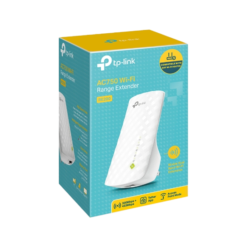 TP-LINK EXTENSOR DE RANGO WIFI AC750 RE200
