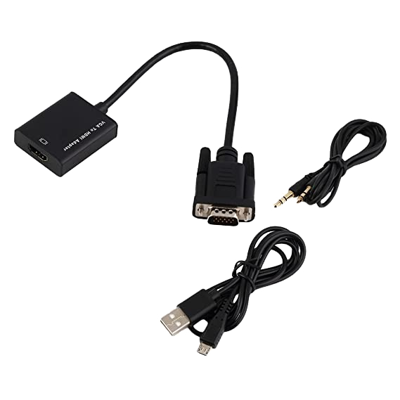 ADAPTADOR VGA A HDMI CON AUDIO