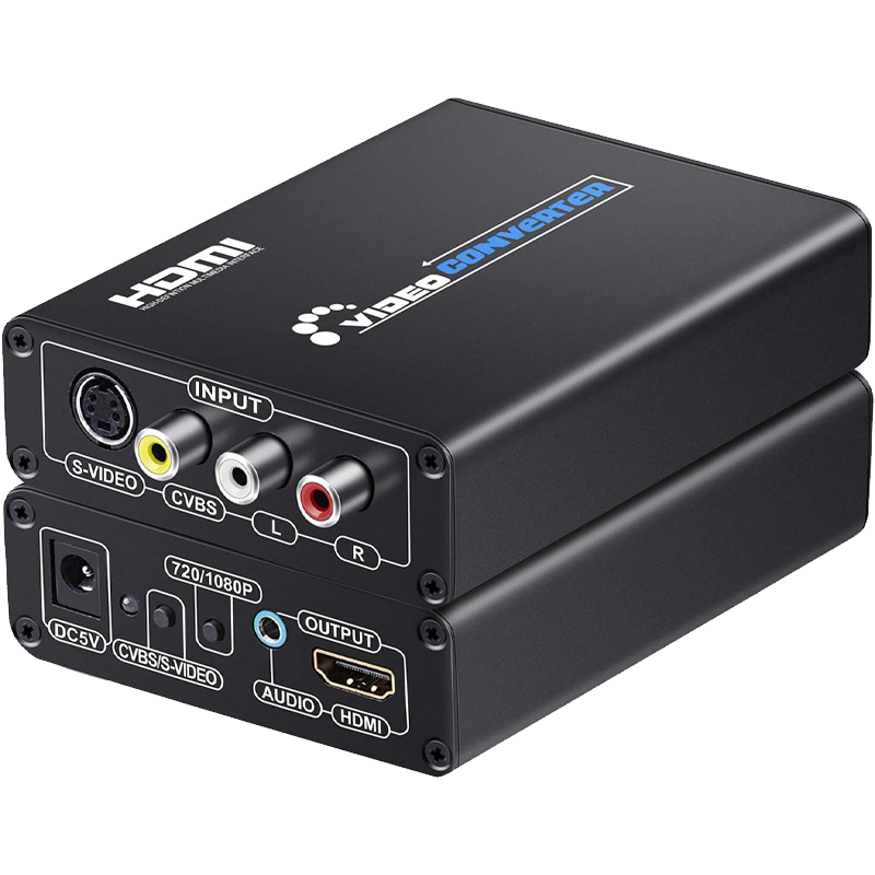 ADAPTADOR RCA+S-VIDEO A HDMI