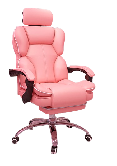 SILLA GAMER C ROSADO+BLANCO