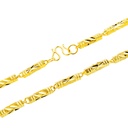 Collar De Poste Hexagonal De Latón Chapado En Oro 45324 5mm
