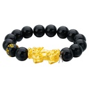 Pulsera Pixiu de Obsidiana Cobre Puro