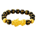 Mantra Big Pixiu Pulsera de Cuentas Dobles