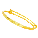 Pulsera rombos de latón dorado