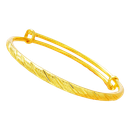 Pulsera lluvia de meteoritos de latón bañado en oro