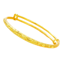 Pulsera de estrella de sarga de latón bañada en oro