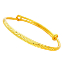 Pulsera flor piña de latón dorado