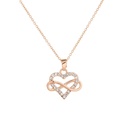 COLLAR DE CORAZON DZ-169 ROSADO